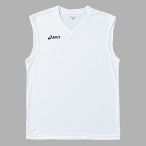 アシックス（asics） ノースリーブシャツ O・0190（ホワイト×ブラック）