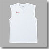 アシックス（asics） Jr.ノースリーブシャツ 130・0123（ホワイト×レッド）