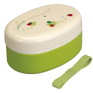 小森樹脂(KOMORIJUSHI) 418195 てんとう虫 丸二段弁当箱(継ぎ箸・ベルト付)