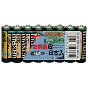 日立マクセル（日立maxell） maxell R6PU（BN）8P 黒マンガン乾電池単3 8個入