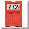 AD-5683 デジタルホーム温湿度計 レッド