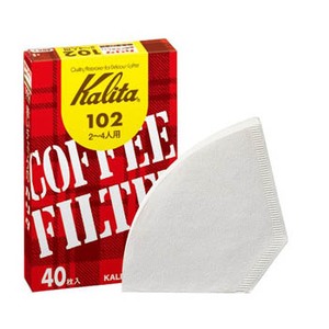 カリタ（Kalita） コーヒーフィルター 102濾紙 40枚入 ホワイト