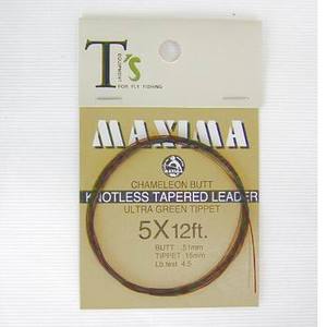 マキシマ マキシマ テーパーリーダー 12ft 5x