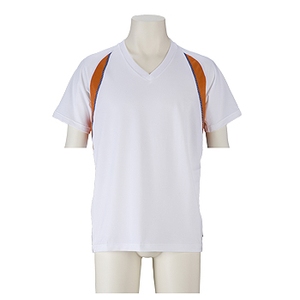 グンゼ BODYWILD SPORTS ウォームアップVネックTシャツ M 03（ホワイト）