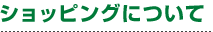ショッピングについて