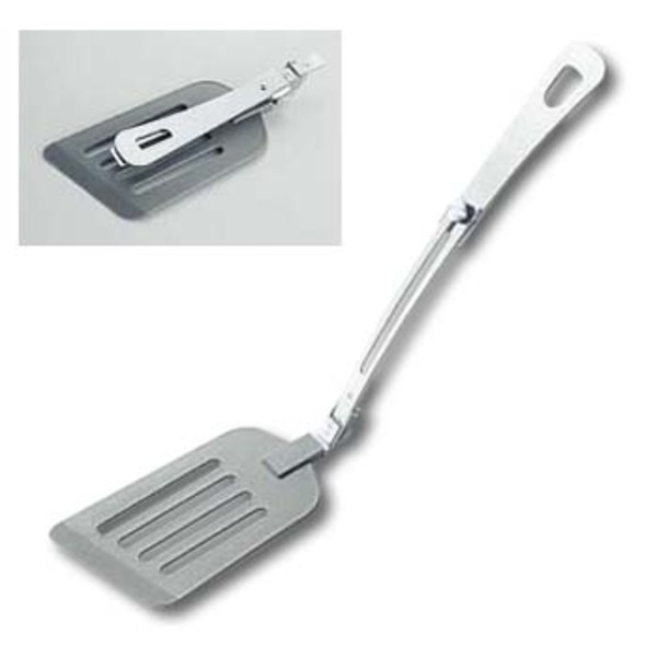 キャプテンスタッグ(CAPTAIN STAG) フッ素加工用折りたたみ式ターナー M-8628 ターナー&レードル(杓子)