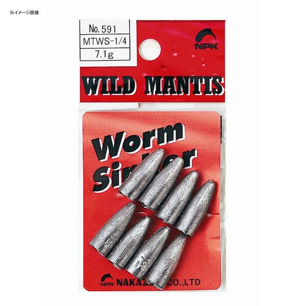 ナカジマ WILD MANTIS ワームシンカー 1/16   バレットシンカー