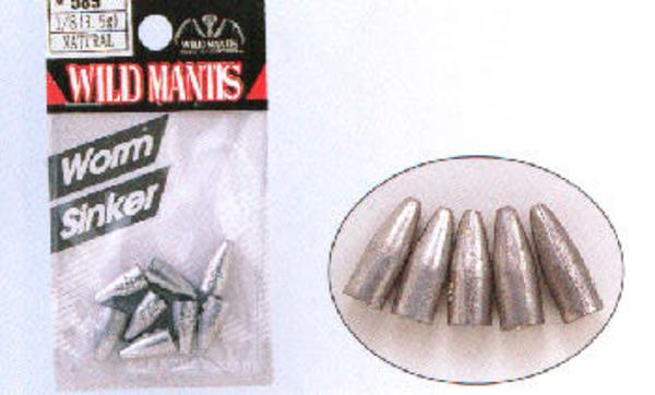ナカジマ WILD MANTIS ワームシンカー 1/4                 バレットシンカー