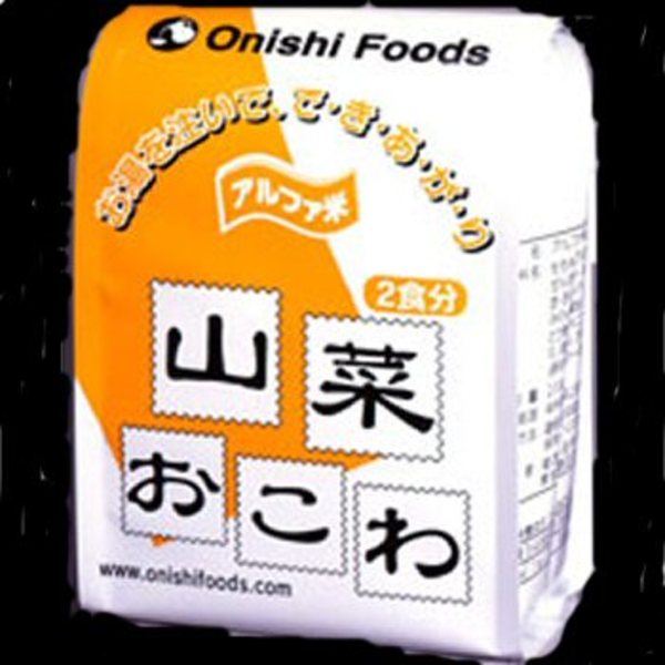 尾西食品 アルファ米･角袋2食分 山菜おこわ   食料品