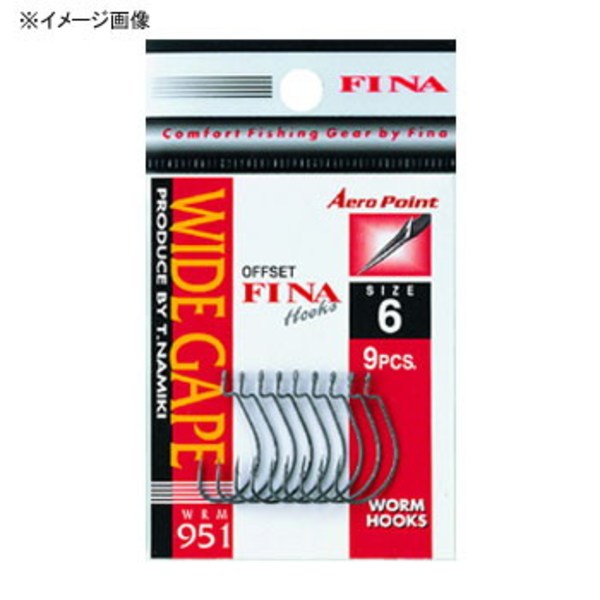 ハヤブサ(Hayabusa) WRM951 AERO  ツヤケシBN 95181 ワームフック(オフセット)