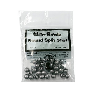 WaterGremlin(ウォーターグレムリン) ラウンド スプリットショット シンカー＃７３５ ７（１．５ｇ） #735-7