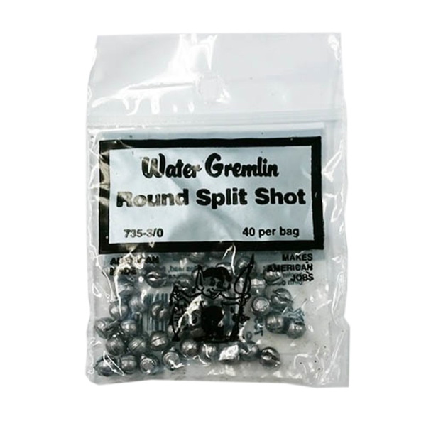 WaterGremlin(ウォーターグレムリン) ラウンド スプリットショット シンカー#735 #735-3/0 スプリットショットシンカー､ガン玉
