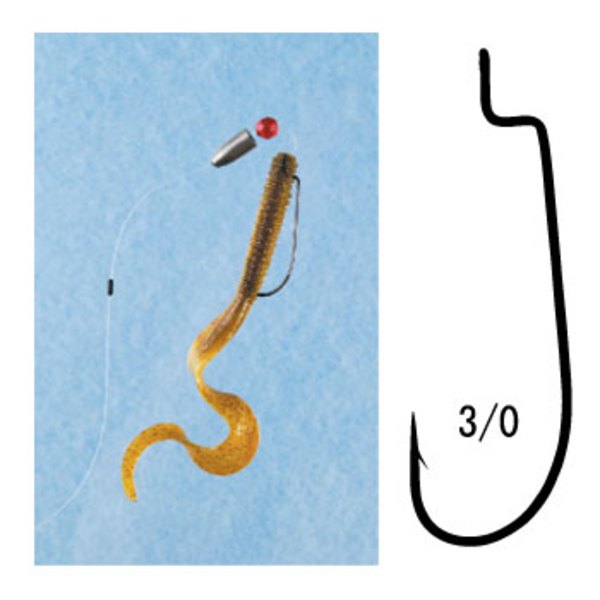 がまかつ(Gamakatsu) WORM 34(12本入り) 12886 ワームフック(オフセット)