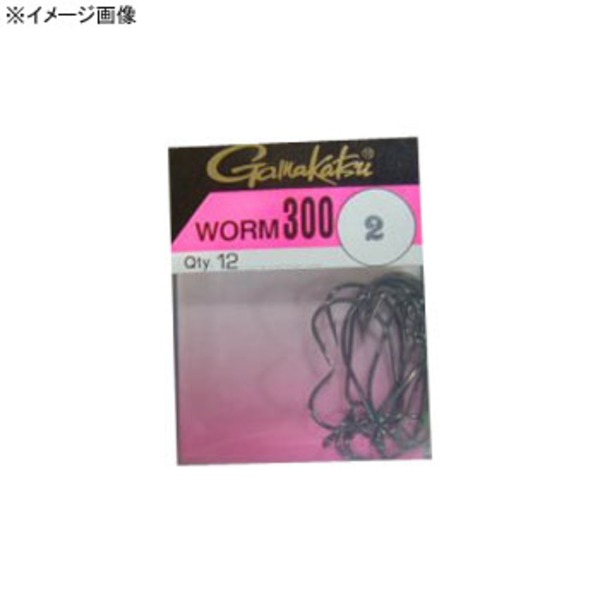がまかつ(Gamakatsu) WORM 300(12本入り) 66107 ワームフック(オフセット)