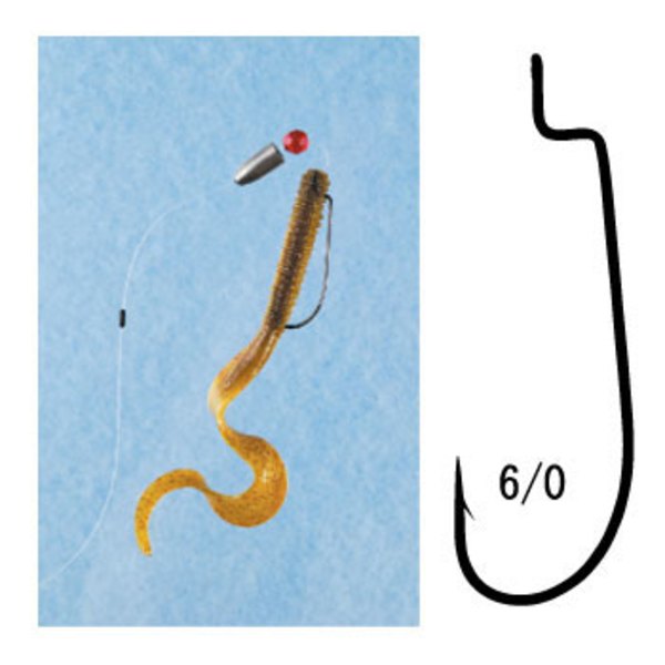 がまかつ(Gamakatsu) WORM 34(5本入り) 66119 ワームフック(オフセット)