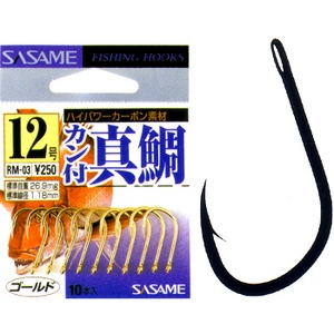ささめ針(SASAME) カン付真鯛 10号 金 RM-03 ささめ針(SASAME) カン付真鯛 10号 金 RM-03