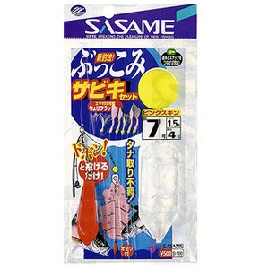 ささめ針(SASAME) ぶっこみサビキセット(小アジ丸軸 小アジ胴打) 鈎8/ハリス2 金 S-500 ささめ針(SASAME) ぶっこみサビキセット(小アジ丸軸 小アジ胴打) 鈎8/ハリス2 金 S-500
