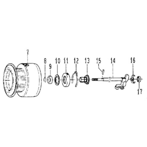 ダイワ(Daiwa) パーツ:セルテート･2500 スプールW No010 190:488 1000～2500番用スプールパーツ