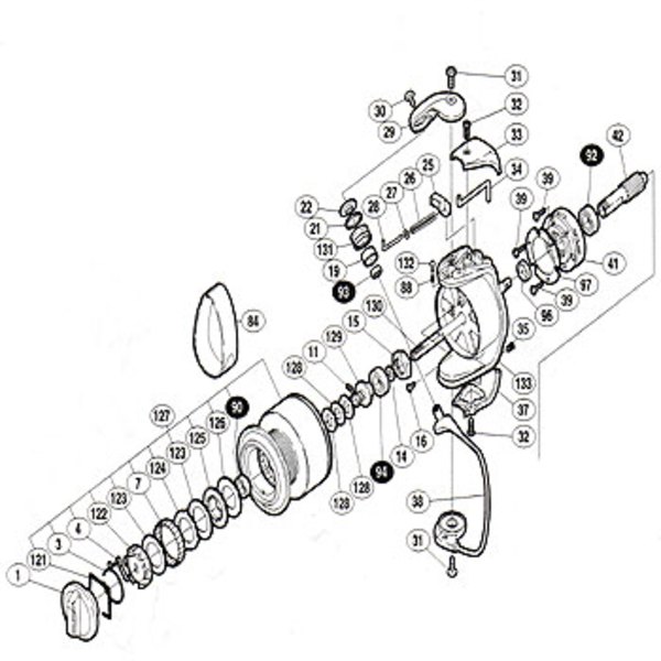 シマノ(SHIMANO) パーツ:03ツインパワー C3000 アームカム No29 01830