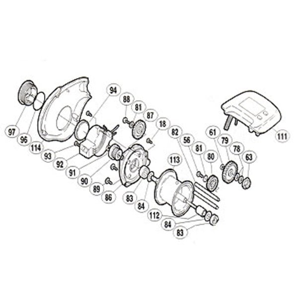 SHIMANO SLS 300XH リール シマノ(SHIMANO) パーツ:デジタナSLS 小船 300 クロスギヤ(B)(部品No87