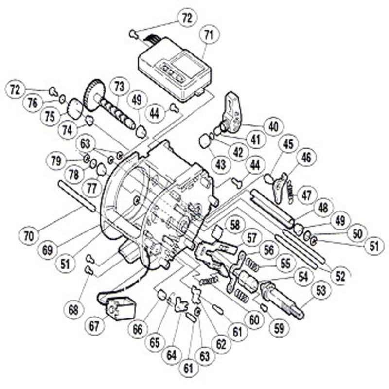 シマノ(SHIMANO) パーツ:デジタナSLS 小船 3000タナピタ カウンター