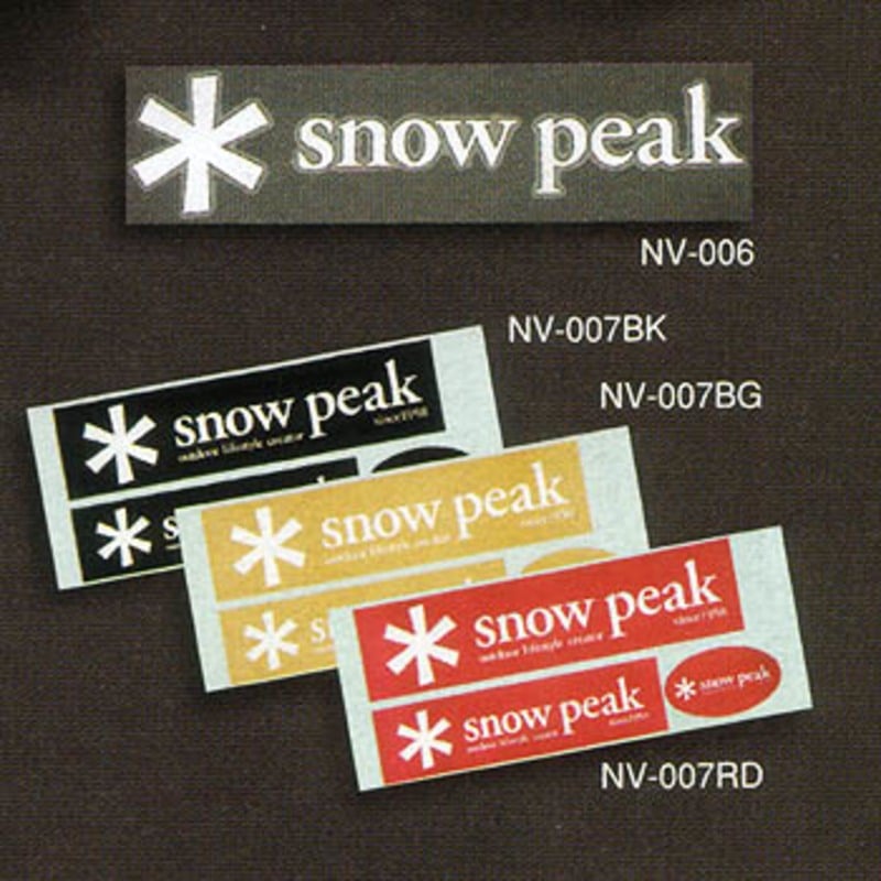 スノーピーク(snow peak) スノーピークステッカー 角型 NV-007BG スノーピーク(snow peak) スノーピークステッカー 角型 NV-007BG