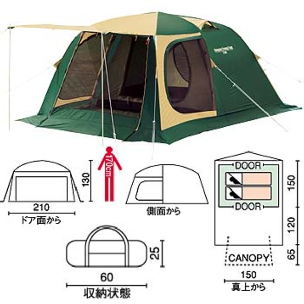 Coleman(コールマン) コンパクト2ルームテント 170T9250J ファミリードームテント