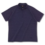 LATERRA(ラテラ) ダクロン QD コットンワッフルボーダージップアップTシャツ Women’s LSW56103 半袖Tシャツ(メンズ)