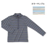LATERRA(ラテラ) セレスドライボーダーロングスリーブジップアップ Women’s LSW56115 長袖シャツ(メンズ)