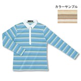 LATERRA(ラテラ) ダクロン QD コットンマルチボーダーロングスリーブポロ Women’s LSW56155 長袖シャツ(メンズ)
