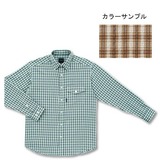 LATERRA(ラテラ) バンブーチェックシャツ LS46110 長袖シャツ(メンズ)