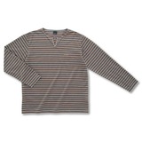 LATERRA(ラテラ) セレスドライボーダーロンルスリーブキーネック LS56107 長袖シャツ(メンズ)