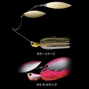 エバーグリーン(EVERGREEN) Dゾーンパワーブレード DW(ダブルウィローリーフ) 1/2oz #18 ホットピンク エバーグリーン(EVERGREEN) Dゾーンパワーブレード DW(ダブルウィローリーフ) 1/2oz #18 ホットピンク
