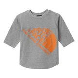 THE NORTH FACE(ザ･ノース･フェイス) JUMBO LOGO 3/4 TEE Kid’s NTJ37904 半袖シャツ(ジュニア/キッズ/ベビー)