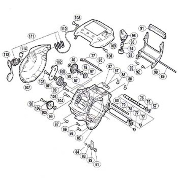 シマノ(SHIMANO) パーツ:03 電動丸 1000XH A-RB ストッパー固定軸座金