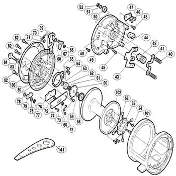 シマノ(SHIMANO) パーツ:海魂 4000 リールレンチ (付属品)(部品No.141