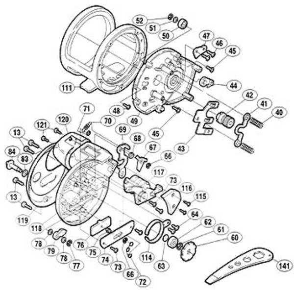 シマノ(SHIMANO) パーツ:海魂 3000T ストッパーツメバネ(部品No.070