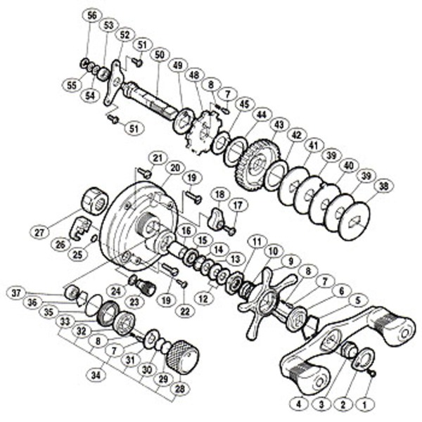 シマノ(SHIMANO) パーツ:01 カルカッタ コンクエスト 400 ハンドル固定