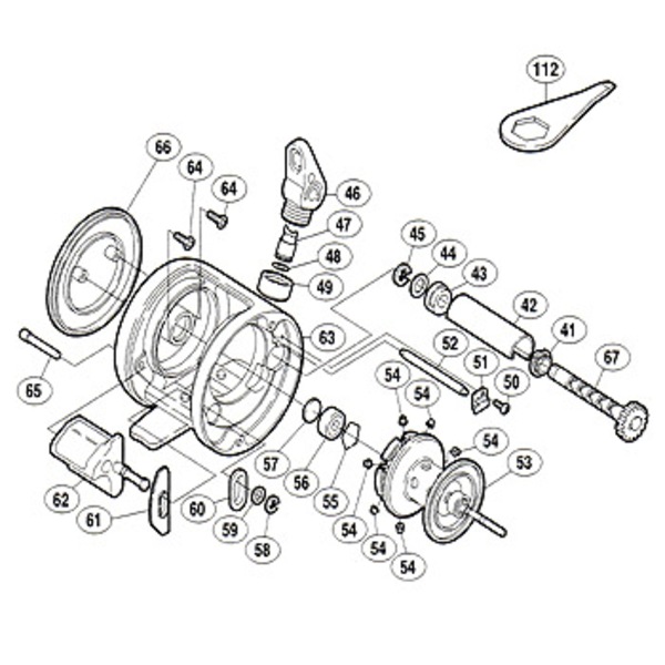 シマノ(SHIMANO) パーツ:05 カルカッタ 50 A-RB スプール組 No053 01955 遠心ブレーキ用スプールパーツ