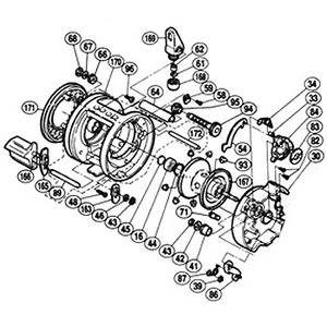 シマノ(SHIMANO) パーツ:カルカッタ 200XT メインギヤ軸ブッシュ No041