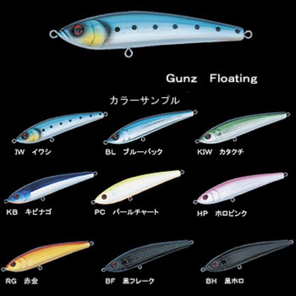 テイルウォーク(tail walk) ガンズ フローティング 18045 ペンシルベイト(青物ビッグゲーム用)