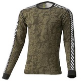HELLY HANSEN(ヘリーハンセン) ストライプクルーグラフィック HY97801 長袖アンダーシャツ(メンズ)