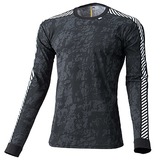 HELLY HANSEN(ヘリーハンセン) ストライプクルーグラフィック HY97801 長袖アンダーシャツ(メンズ)