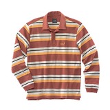 Jack Wolfskin(ジャックウルフスキン) ストライプポロLS 2017108 長袖Tシャツ(メンズ)