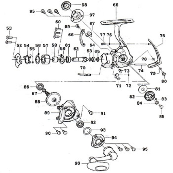 ダイワ(Daiwa) パーツ:EXIST 2500 ドライブベアリングカバーSC No095 10A:677 1000～2500番用その他パーツ