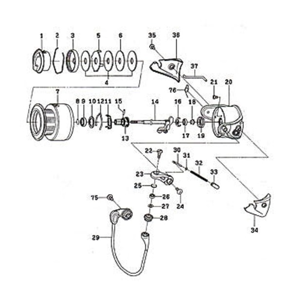 ダイワ(Daiwa) パーツ:セルテート 3500HD カスタム ローラーW No027 190:562 3000～5000番用その他パーツ