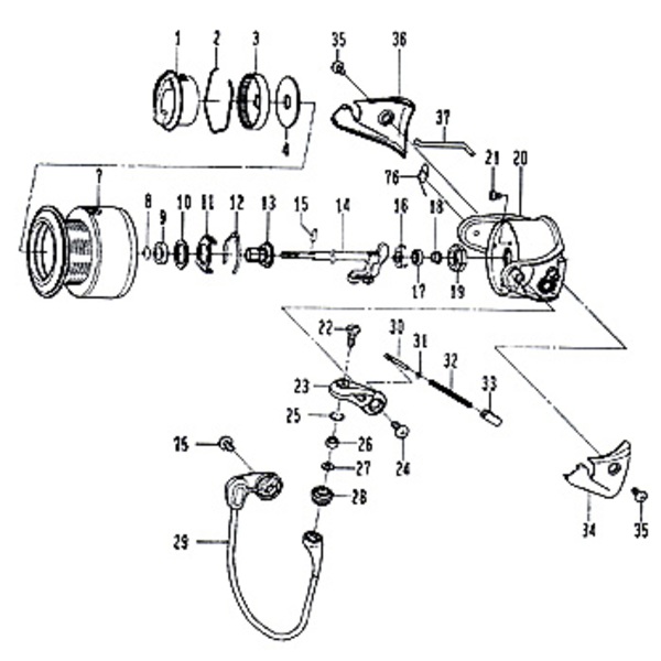 ダイワ(Daiwa) パーツ:セルテート 2004 フィネスカスタム ローターナットベアリングカラー No018 110:622 1000～2500番用その他パーツ