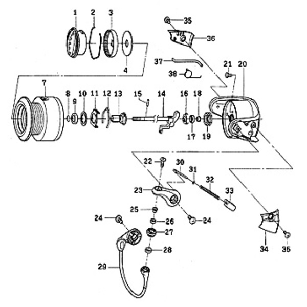 ダイワ(Daiwa) パーツ:カルディア KIX2004 ローターナットベアリングカラー No018 110:677 1000～2500番用その他パーツ
