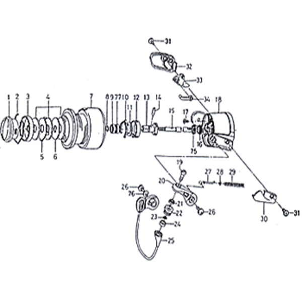 ダイワ(Daiwa) パーツ:ルビアス 2500 ローラーW No023 190:562 投げ専用その他パーツ