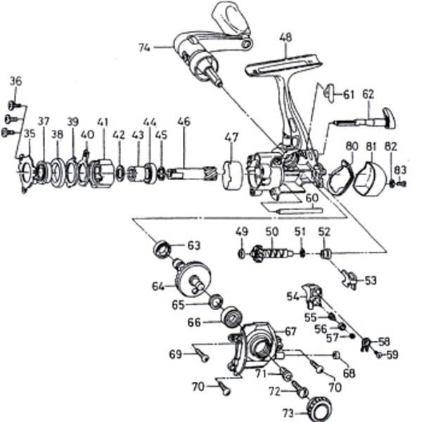 ダイワ(Daiwa) パーツ:ルビアス 2004 ハンドルSC No072 152:031 投げ専用その他パーツ